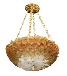 Barovier & Toso Floral Cluster Glass Chandelier
