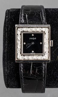 Lalique Ladies Stainless Steel Diamond Wrist Watch