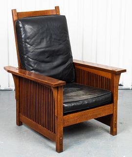 L & JG Stickley "Model #367" Spindle Morris Chair