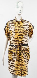 Dolce & Gabbana Tiger-Print Safari Dress