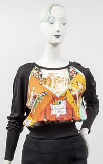 Hermes Silk 'Le Carnival De Venise' Shirt