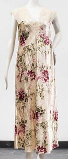 Valentino Intimo Floral Nightgown and Robe