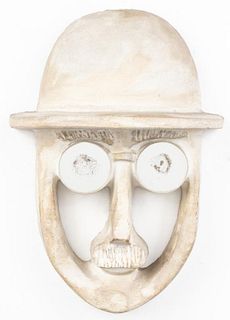 David Gil for Bennington Pottery Mask Plaque