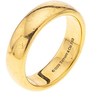 18K YELLOW GOLD RING, TIFFANY & CO.  Weight: 11.2 g. Size: 8 ¾