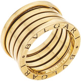 RING IN 18K YELLOW GOLD, BVLGARI, B.ZERO1 COLLECTION Weight: 11.5 g. Size: 6 ½