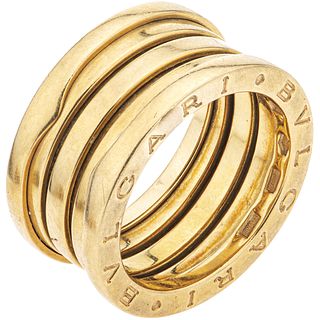 RING IN 18K YELLOW GOLD, BVLGARI, B.ZERO1 COLLECTION Weight: 11.1 g. Size: 6 ½