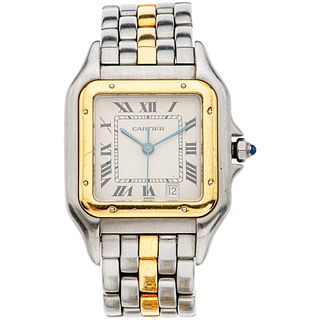 CARTIER PANTHÈRE LADY WATCH IN STEEL AND 18K YELLOW GOLD Movement: quartz