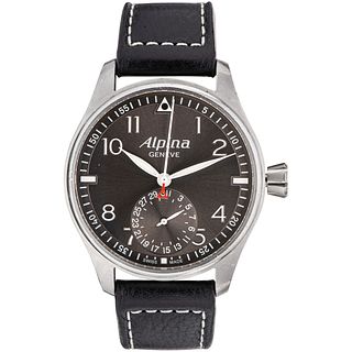 ALPINA STARTIMER PILOT LIMITED EDITION WATCH IN STEEL Movement: automatic.