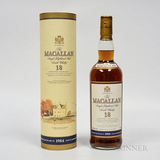 Macallan 18 Years Old 1984, 1 750ml bottle (ot)