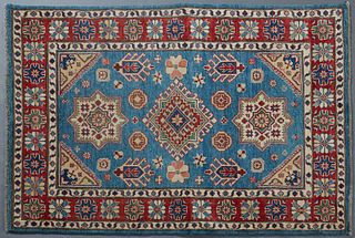 Uzbek Shirvan Carpet, 4' 1 x 6'.