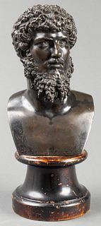 Grand Tour Bronze Bust of Lucius Verus, 19th C.