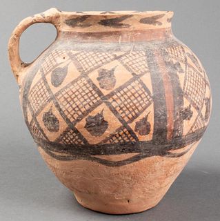 Chinese Neolithic Period Pottery Handled Jar