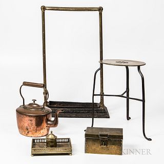 Group of Metal Domestic Items