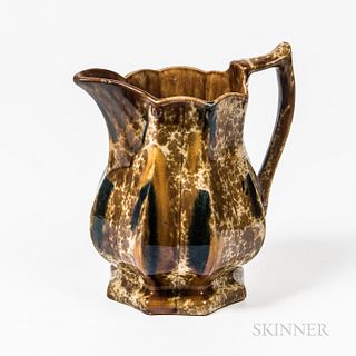 Flint Enamel-glazed Pitcher,probably Vermont, mid-19th century