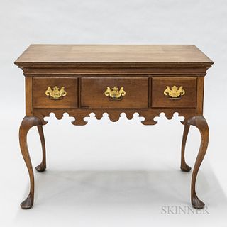 Queen Anne Mahogany High Chest Base