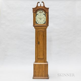 Country Walnut Tall Case Clock