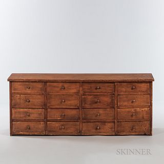 Low Pine Chest of Drawers
