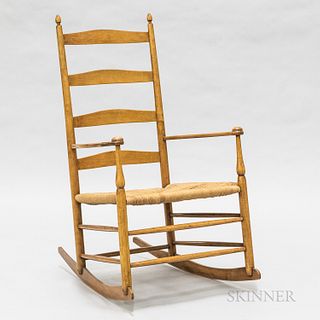 Shaker Maple Armed Rocking Chair