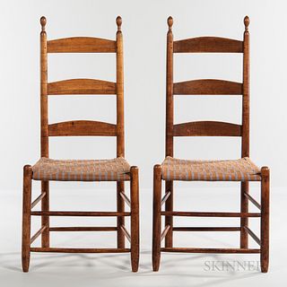 Pair of Shaker Side Chairs,Enfield, New Hampshire, 19th century