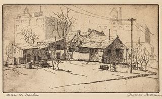 JAMES SWANN (1905-1985) PENCIL SIGNED ETCHING