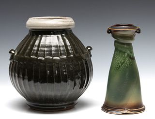 MARK GRIFFITH AND STEVEN HILL STUDIO POTTERY VASES