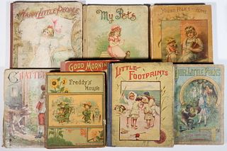 (8) EARLY MEDIUM FORMAT CHILDREN'S PICTURE BOOKS