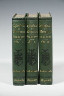 (3 VOLS) "HISTORY OF THE CONQUEST OF MEXICO"