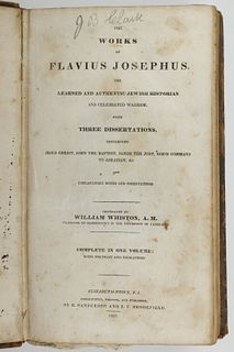 THE WORKS OF JEWISH HISTORIAN FLAVIUS JOSEPHUS 