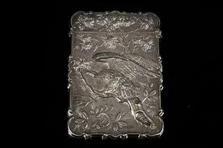 SILVER REPOUSSE CALLING CARD CASE