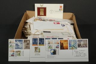 STAMPS: TRAY OF 20TH C. COVERS, US & FOREIGN