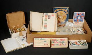 STAMPS: TRAY OF US STOCK, UNSORTED