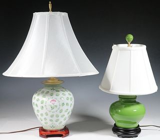 (2) GINGER JAR TABLE LAMPS