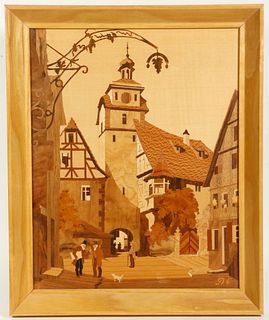GERMAN MARQUETRY PICTURE