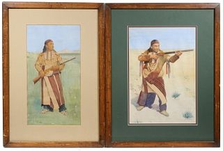 PR OF UNSIGNED PORTRAITS OF NATIVE AMERICANS