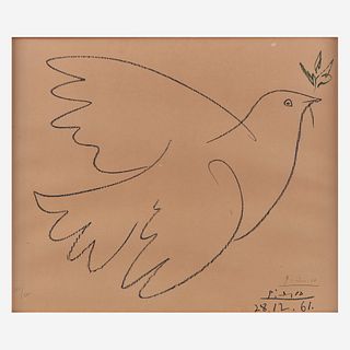 After Pablo Picasso (Spanish, 1881-1973), , Dove of Peace
