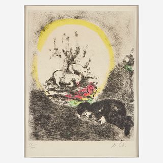 Marc Chagall (French/Russian, 1887-1985), , Sacrifice de Noé from La Bible
