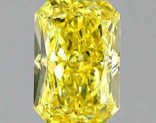 1 ct., Fancy Intense Yellow/VS2, Radiant cut diamond, unmounted, PK1554-01