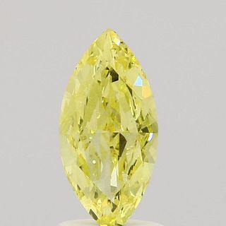 1 ct., Fancy Intense Yellow/VS2, Marquise cut diamond, unmounted, IM-566-001