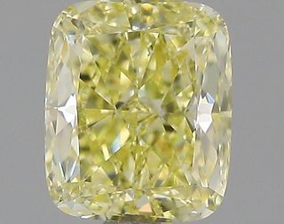 1.01 ct., Fancy Yellow/VS2, Cushion cut diamond, unmounted, IM-481-001-01