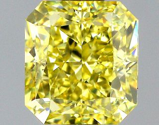 1.01 ct., Fancy Intense Yellow/VS2, Radiant cut diamond, unmounted, PP5774-03