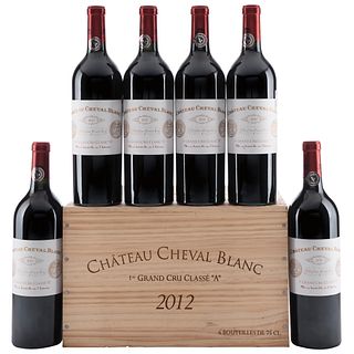 Château Cheval Blanc. Cosecha 2012. St. Émilion. 1er. Grand Cru Classé. Piezas: 6.