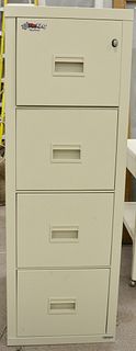 Fire King Fireproof  four drawer file cabinet; height 53 inches. 