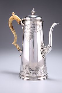 A VICTORIAN SILVER-PLATED COFFEE POT, CIRCA 1870,?by Elking