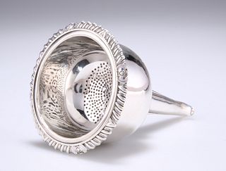 A GEORGE III SCOTTISH SILVER WINE FUNNEL,?probably by John 