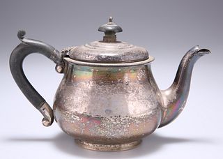 A GEORGE V SILVER BACHELOR'S TEAPOT,?by?James Woods & Sons,