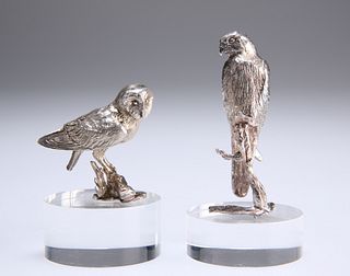 TWO ELIZABETH II SILVER BIRD MODELS,?by Paul Eaton, London 