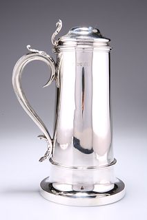AN EARLY VICTORIAN SILVER FLAGON,?by?Charles Thomas Fox & G