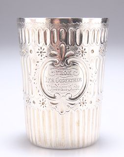 A FINE VICTORIAN SILVER BEAKER,?by?Andrew Crespel & Thomas 