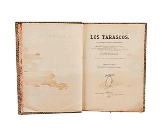 León, Nicolás. Los Tarascos. México: Imprenta del Museo Nacional, 1904. 43 láminas, dos plegadas.