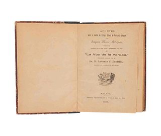 Rodríguez, Joaquín María. Apuntes sobre el Cantón de Xalapa. Xalapa: Imprenta Veracruzana de la Viuda e Hijos de Ruiz, 1895.